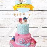 Shimmer Sine Tier Cake