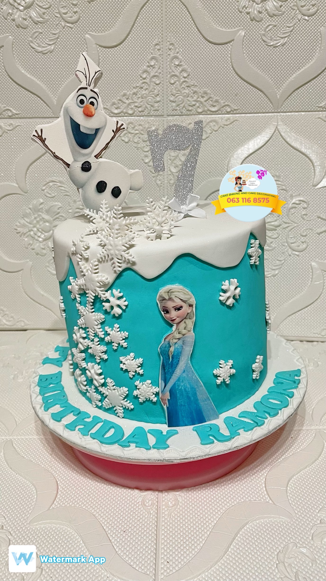 Frozen Theme Cake 07, - Just Bake