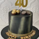 Gold & Black Cake