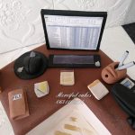 Office Table Theme Cake