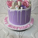 Purple Garden Theme Cake