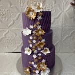 The flower waffled Theme Cake