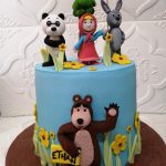Masha and the Bear Theme Cake (2)