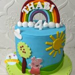 Peppa Pig Theme Cake