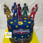 Cardstock Power Ranger  cake