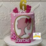 Dusty Pink Barbie Theme cake