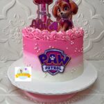 Pinkish Paw Patrol Theme Cake