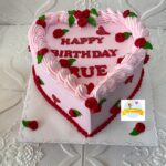 Heart Flowered Theme Cake
