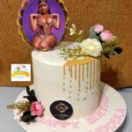 Ivory with dripping and Picture Birthday Cake