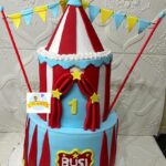 Circus Party Fondant Theme Cake